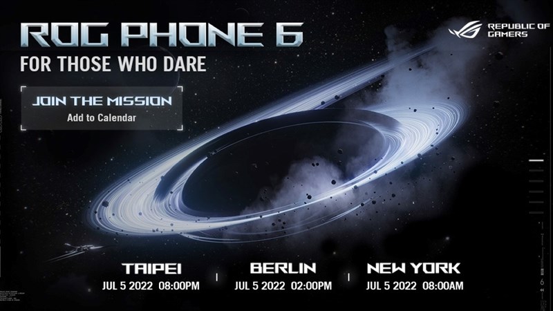 ASUS ROG Phone 6 chính thức được ấn định ngày ra mắt, trang bị Snapdragon 8+ Gen 1 ASUS ROG Phone 6 chính thức được ấn định ngày ra mắt, trang bị Snapdragon 8+ Gen 1