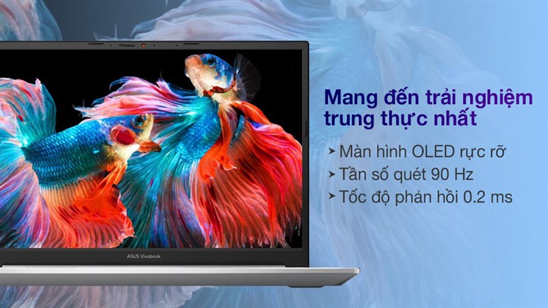 Tần số quét 90 Hz, tấm nền OLED giúp chiếc Asus VivoBook Pro là lựa chọn hoàn hảo