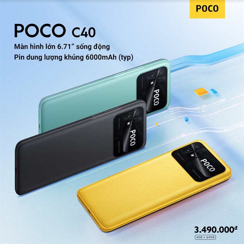 Hình ảnh bộ 3 POCO C40