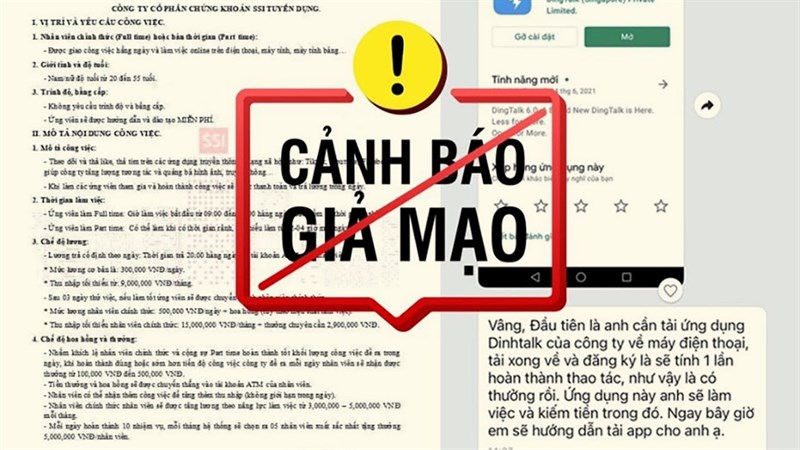 Cảnh báo: Lập trang web giả mạo công ty chứng khoán để lừa đảo, xem ngay