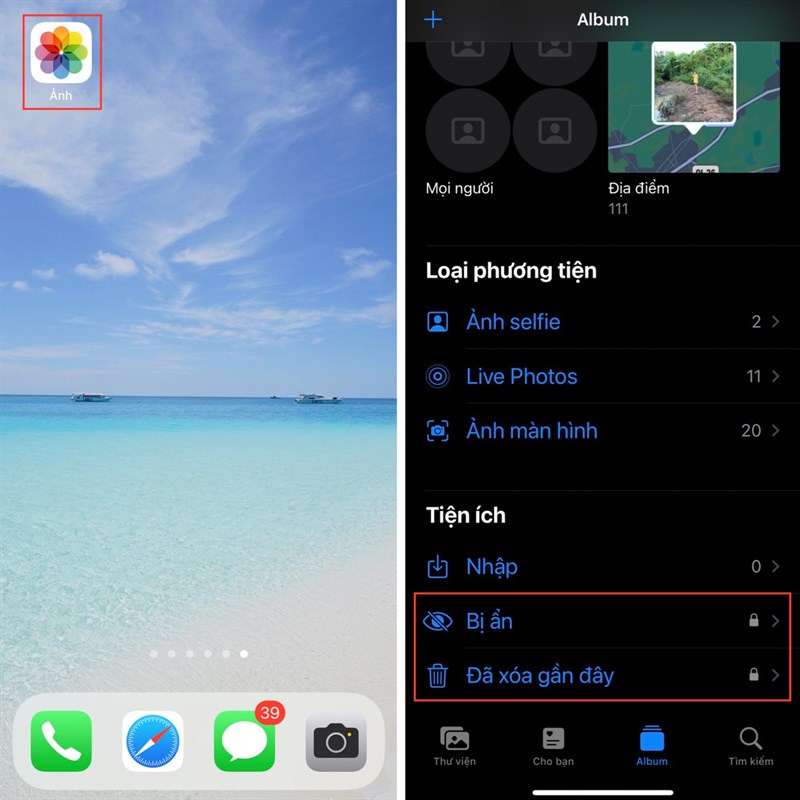 Cách khoá album ảnh bằng Face ID trên iPhone Cách khoá album ảnh bằng Face ID trên iPhone