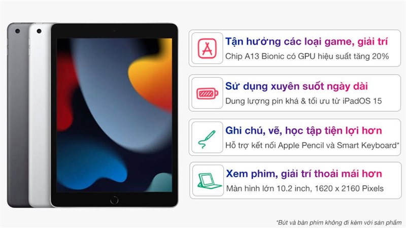 Giá iPad 9 hiện tại: Đã giảm ngon lành lại giảm thêm 500K qua VNPAY