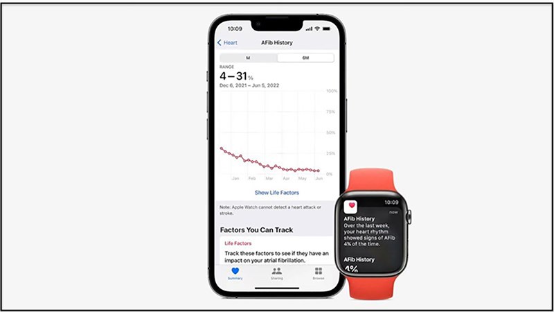 Apple Watch 8 Series có tính năng theo dõi bệnh lý rối loạn nhịp tim Apple Watch 8 Series có tính năng theo dõi bệnh lý rối loạn nhịp tim