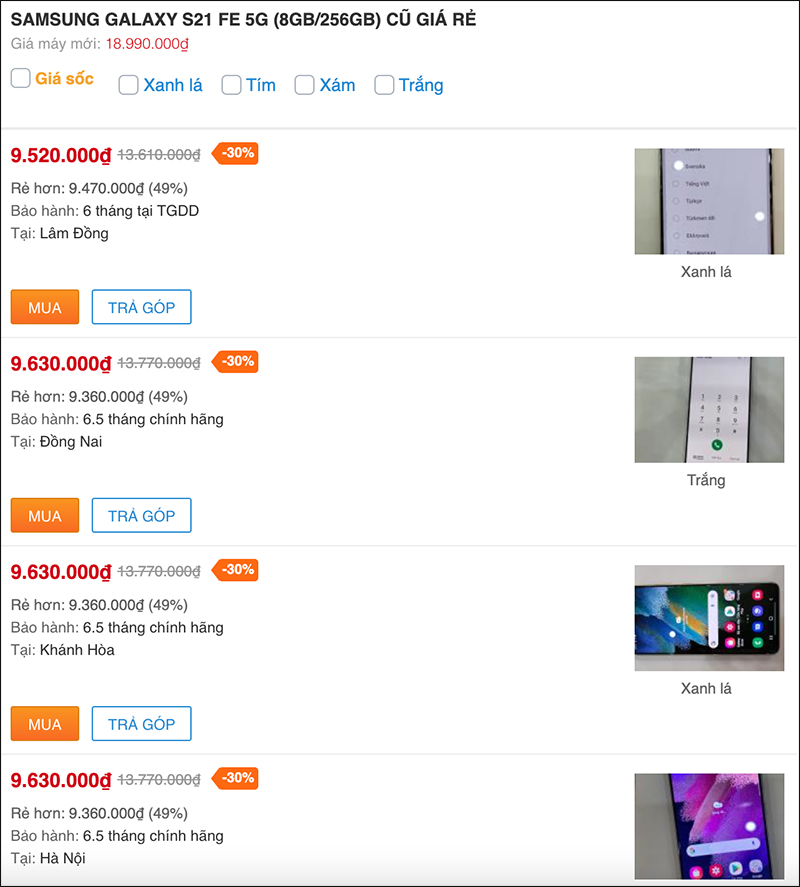 Đâu là 3 gương mặt sáng giá nhất cho điện thoại cũ tầm giá 10 triệu?