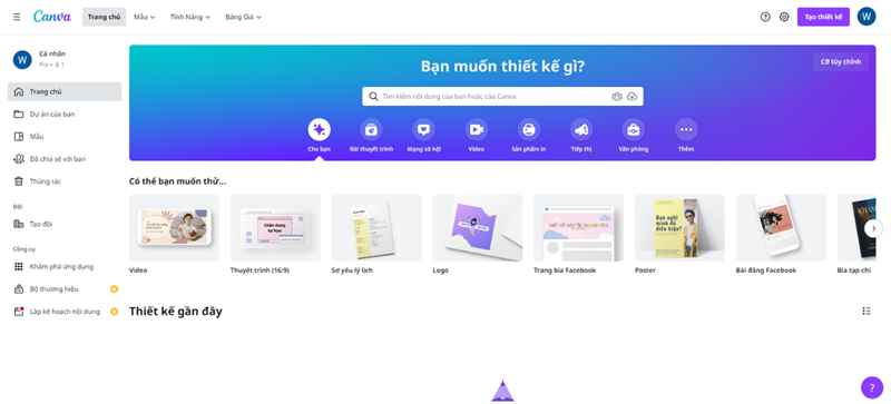 Truy cập vào thiết kế Canva và chọn một thiết kế hình ảnh bất kỳ Truy cập vào thiết kế Canva và chọn một thiết kế hình ảnh bất kỳ