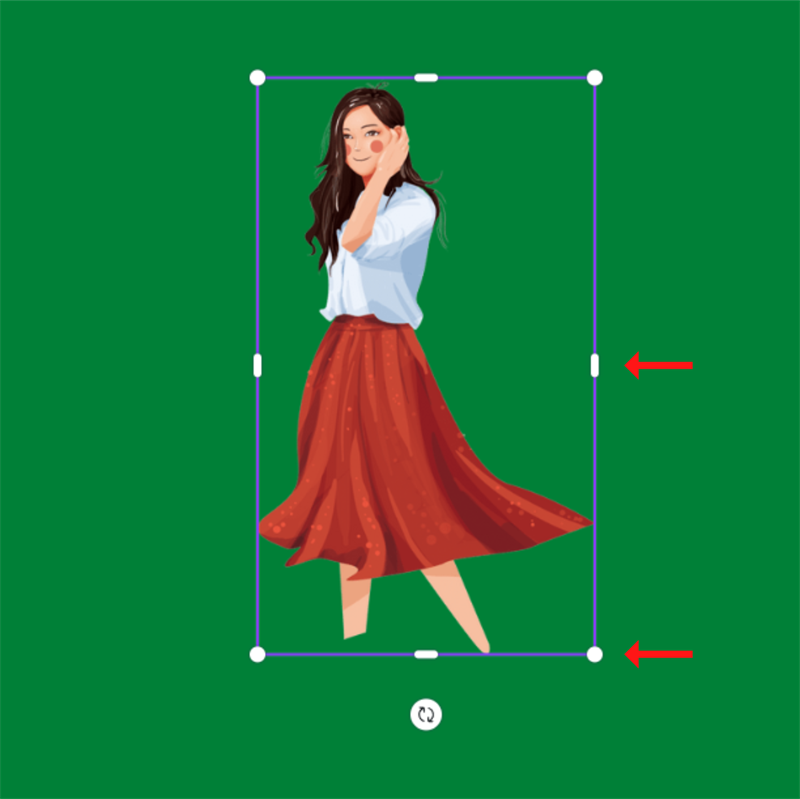 Nhấp chuột chọn vào bức ảnh cần thay đổi kích thước Nhấp chuột chọn vào bức ảnh cần thay đổi kích thước