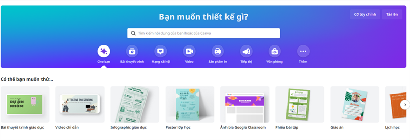 Truy cập vào Canva