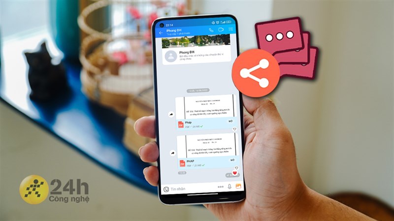 Cách chia sẻ nhiều tin nhắn cùng lúc trên Zalo