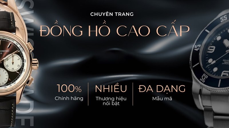 Ra mắt chuyên trang Đồng hồ CAO CẤP TGDĐ Ra mắt chuyên trang Đồng hồ CAO CẤP TGDĐ