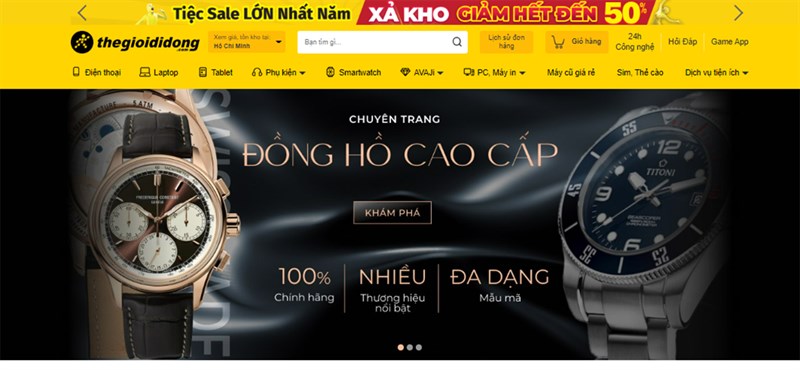 Ra mắt chuyên trang Đồng hồ CAO CẤP TGDĐ Ra mắt chuyên trang Đồng hồ CAO CẤP TGDĐ