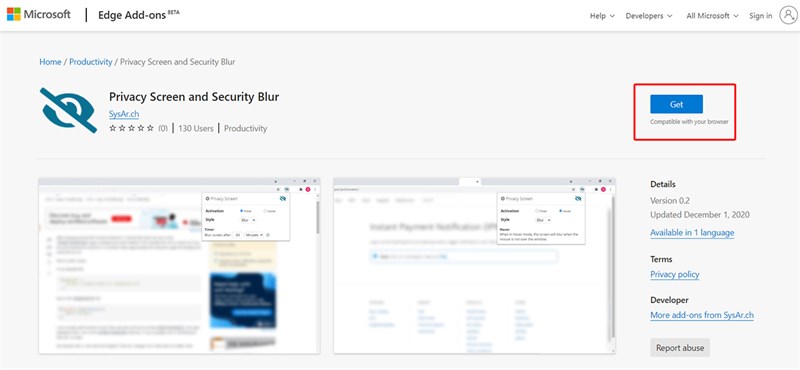 Cách làm mờ nhanh trang web Microsoft Edge Cách làm mờ nhanh trang web Microsoft Edge