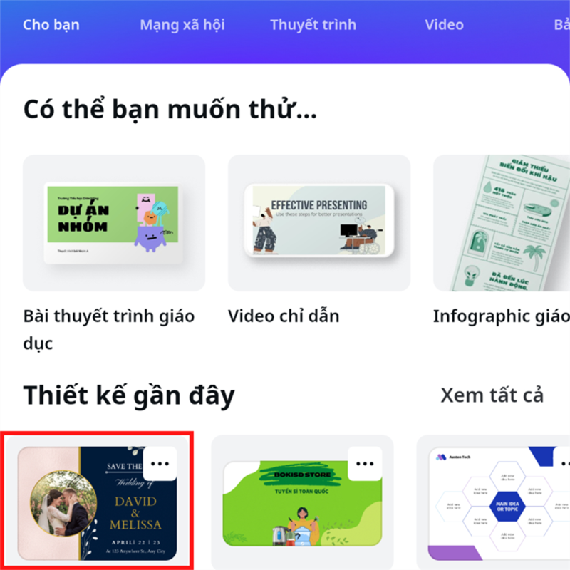 Hướng dẫn cách tải thiết kế trên Canva về điện thoại