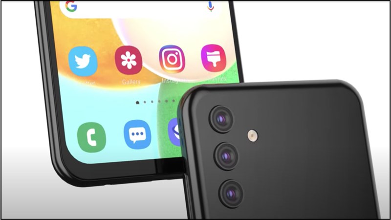 Thiết kế cạnh viền Galaxy A04s Thiết kế cạnh viền Galaxy A04s