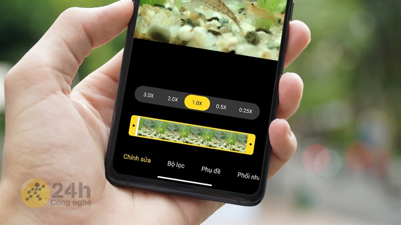 Cách chỉnh tốc độ video trên điện thoại