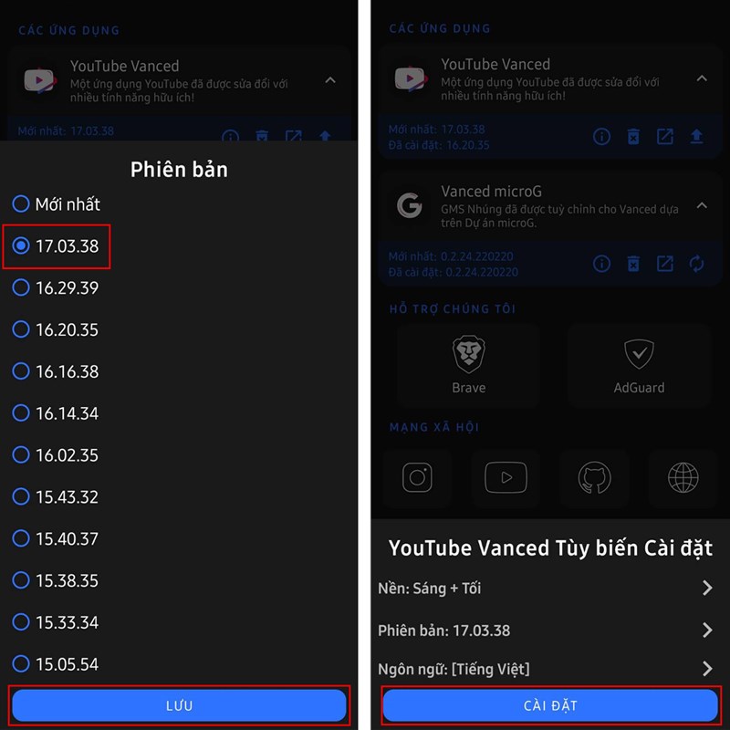 Cách khắc phục lỗi không có kết nối internet khi sử dụng Youtube Vanced