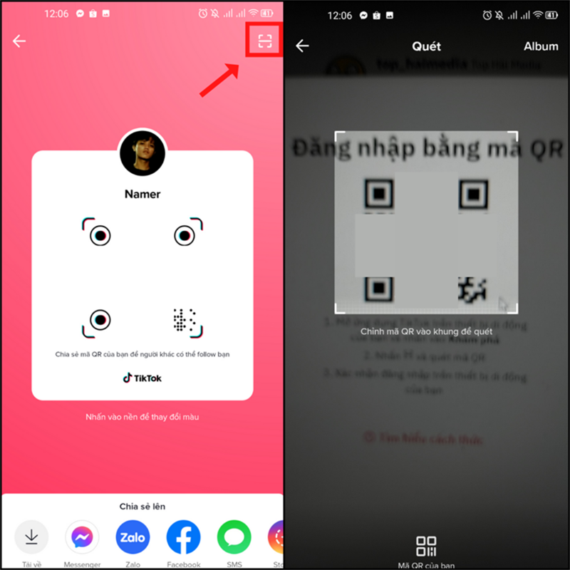 Hướng dẫn cách đăng nhập TikTok bằng mã QR không cần mật khẩu Hướng dẫn cách đăng nhập TikTok bằng mã QR không cần mật khẩu