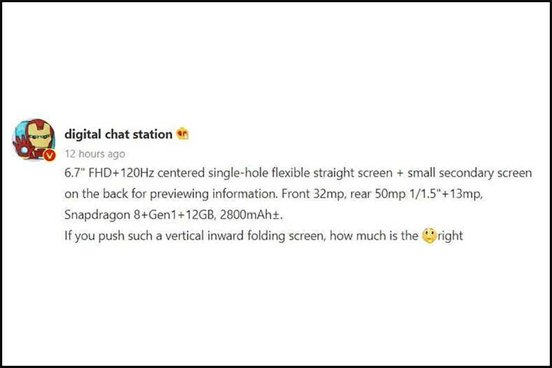 Rò rỉ thông số từ Digital Chat Station Rò rỉ thông số từ Digital Chat Station