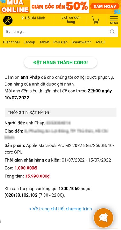 Cách đặt trước MacBook Pro M2 Cách đặt trước MacBook Pro M2