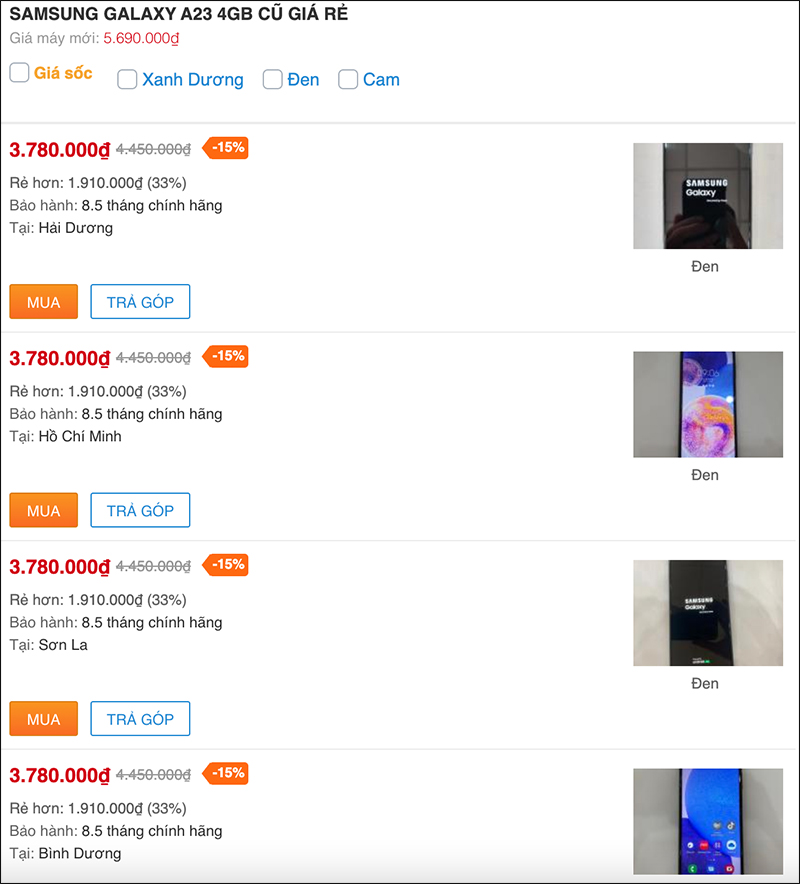 Tổng hợp loạt Samsung Galaxy A cũ giá rẻ dưới 5 triệu mà bạn nên mua Tổng hợp loạt Samsung Galaxy A cũ giá rẻ dưới 5 triệu mà bạn nên mua