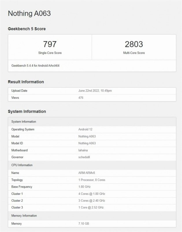 Nothing phone (1) chạy Snapdragon 778+ lộ điểm hiệu năng cao, sắp ra mắt? Nothing phone (1) chạy Snapdragon 778+ lộ điểm hiệu năng cao, sắp ra mắt?