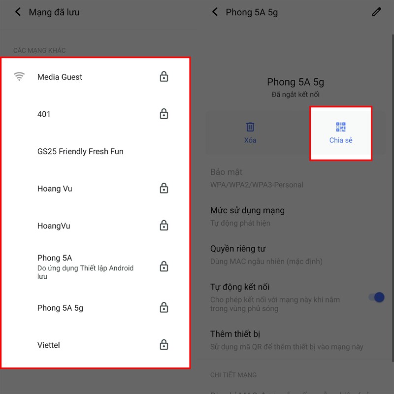 Cách xem tất cả mật khẩu Wifi đã lưu trên điện thoại Vivo