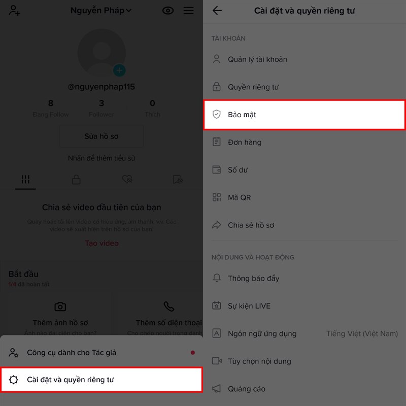 Cách đăng xuất TikTok ra khỏi thiết bị khác Cách đăng xuất TikTok ra khỏi thiết bị khác