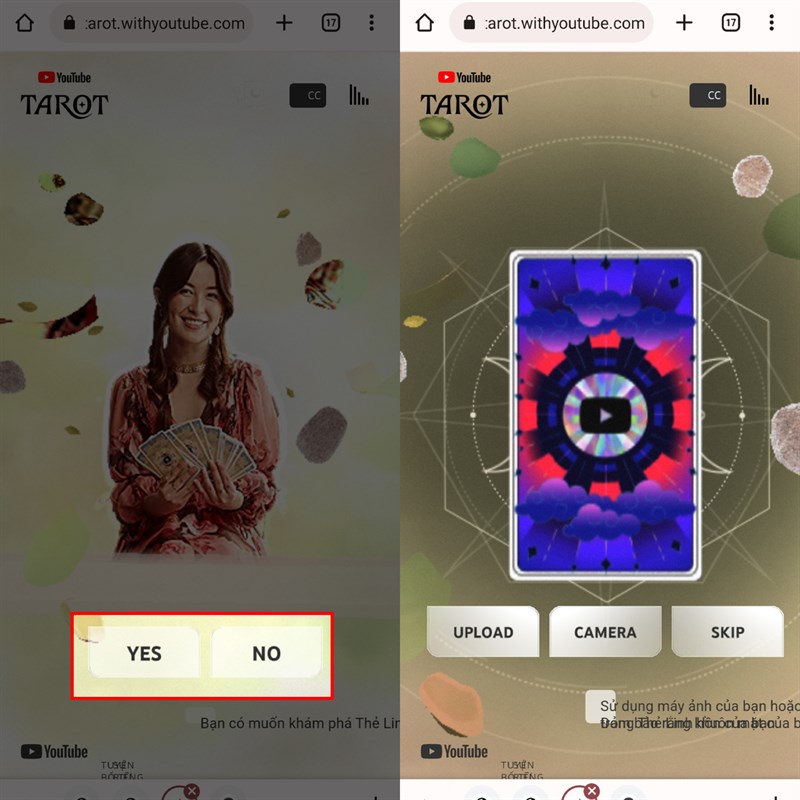 Cách xem bài Tarot trên YouTube