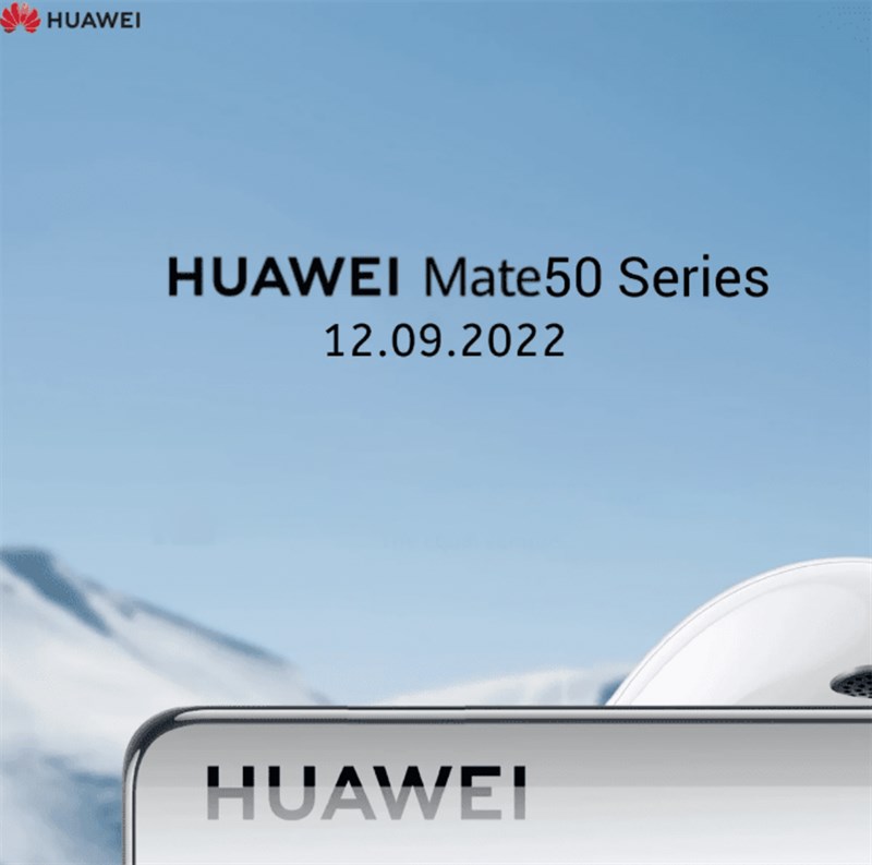 Poster Huawei Mate 50 series sắp được ra mắt toàn cầu