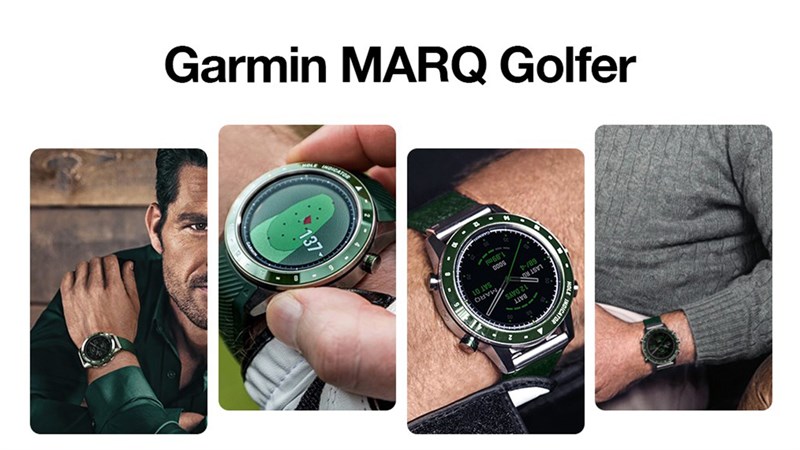 Garmin MARQ Golfer có thiết kế sang trọng không khác gì một chiếc đồng hồ Thụy Sĩ