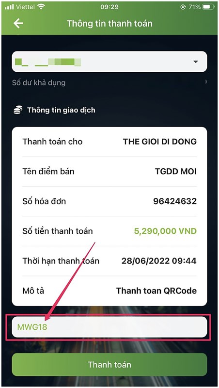 Nhập mã MWG18 giảm 3% tối đa 100K khi thanh toán qua VNPAY QR