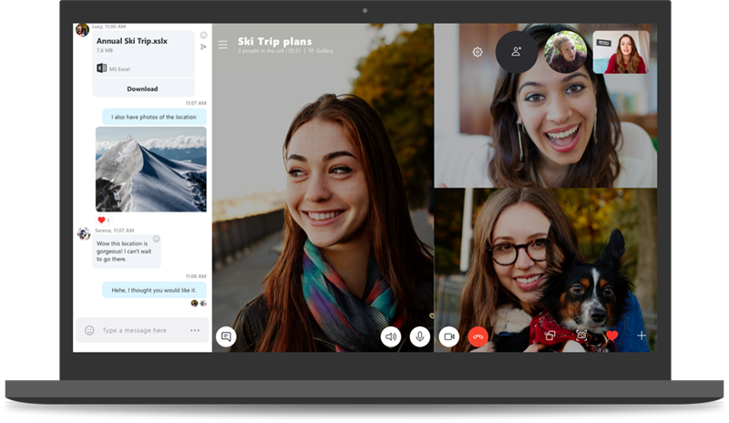 Skype có đầy đủ tính năng để bạn tha hồ chat chit, gọi nhóm với bạn bè Skype có đầy đủ tính năng để bạn tha hồ chat chit, gọi nhóm với bạn bè