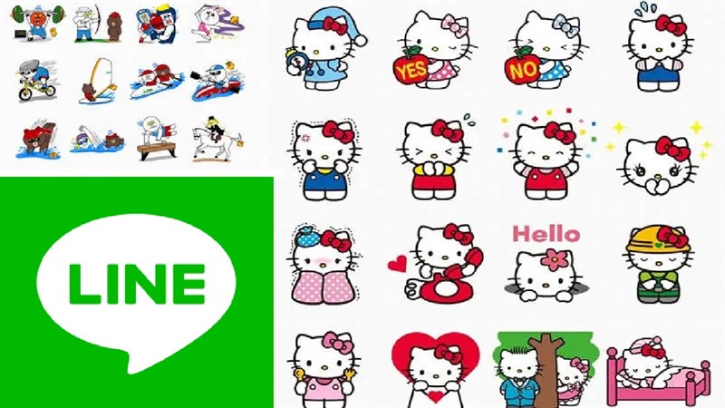 LINE sở hữu rất nhiều stiker, emoji dễ thương LINE sở hữu rất nhiều stiker, emoji dễ thương