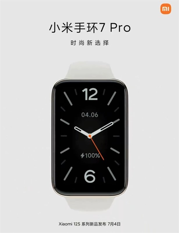 Xiaomi Band 7 Pro sẽ được ra mắt vào ngày 4/7 cùng dòng Xiaomi 12S Xiaomi Band 7 Pro sẽ được ra mắt vào ngày 4/7 cùng dòng Xiaomi 12S