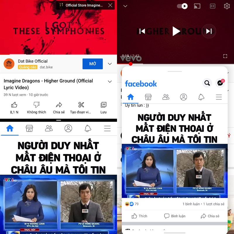 Cách vừa xem Youtube vừa lướt web trên điện thoại Xiaomi