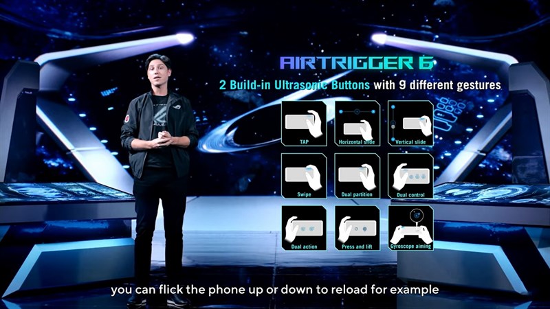 Air Trigger trên ROG Phone 6 Series giúp người dùng tương tác với game nhanh chóng, tiện lợi hơn