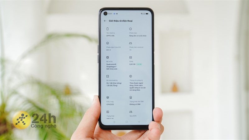 Đánh giá hiệu năng OPPO A96