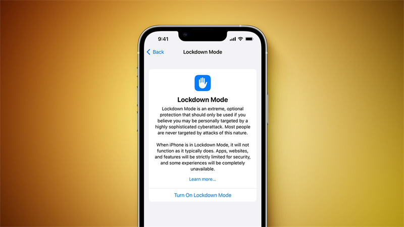 Tính năng mới Lockdown Mode Tính năng mới Lockdown Mode
