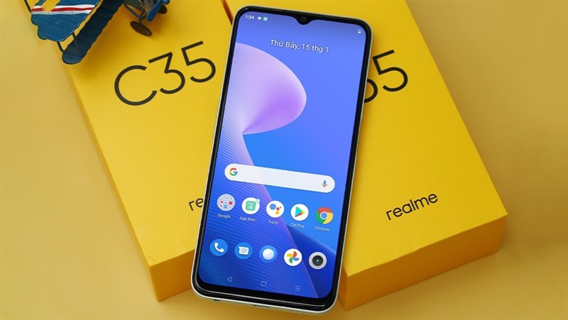 Realme C35 được bổ sung thêm cấu hình RAM 6GB