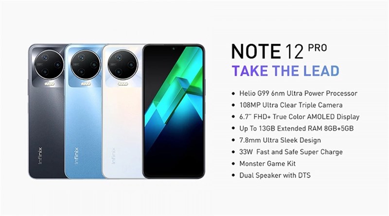 Cấu hình tóm tắt Infinix Note 12 Pro 4G