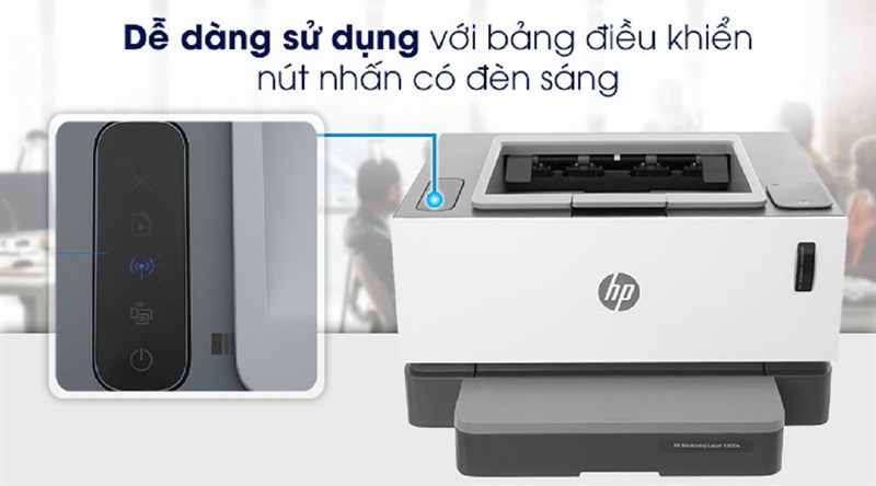 Máy In Laser Trắng Đen HP Neverstop Laser 1000w Wifi (4RY23A) Máy In Laser Trắng Đen HP Neverstop Laser 1000w Wifi (4RY23A)