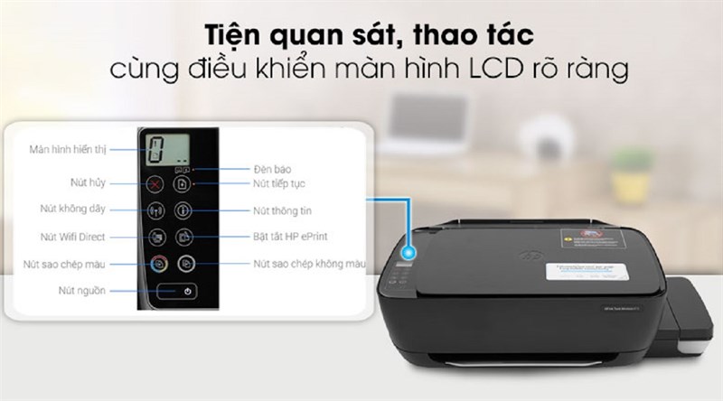 Máy In Phun Màu HP đa năng in scan copy Ink Tank 415 WiFi (Z4B53A) Máy In Phun Màu HP đa năng in scan copy Ink Tank 415 WiFi (Z4B53A)