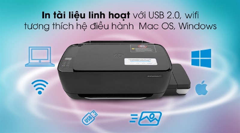 Máy In Phun Màu HP đa năng in scan copy Ink Tank 415 WiFi (Z4B53A) Máy In Phun Màu HP đa năng in scan copy Ink Tank 415 WiFi (Z4B53A)