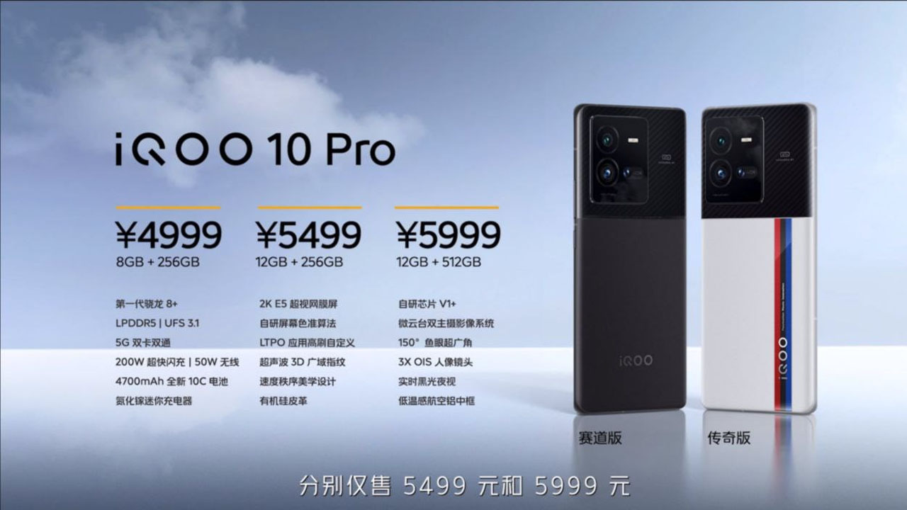 Các phiên bản của iQOO 10 Pro