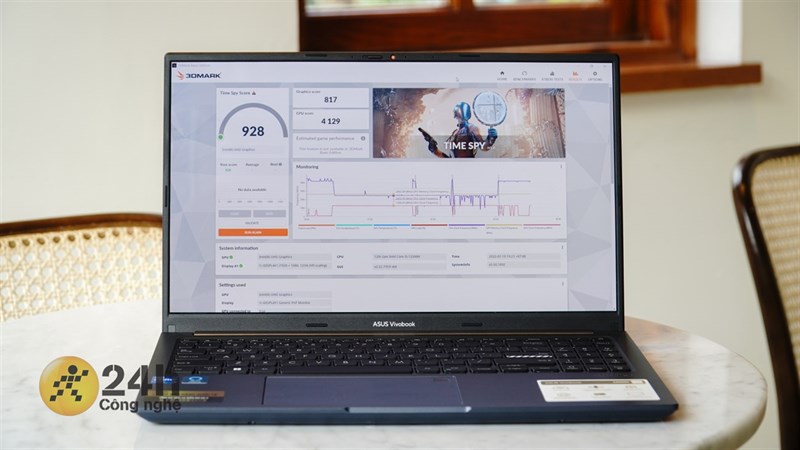 Mình sẽ tiến hành chấm điểm hiệu năng của VivoBook 15X OLED để các bạn có cái nhìn trực quan hơn về sức mạnh của chiếc laptop này.