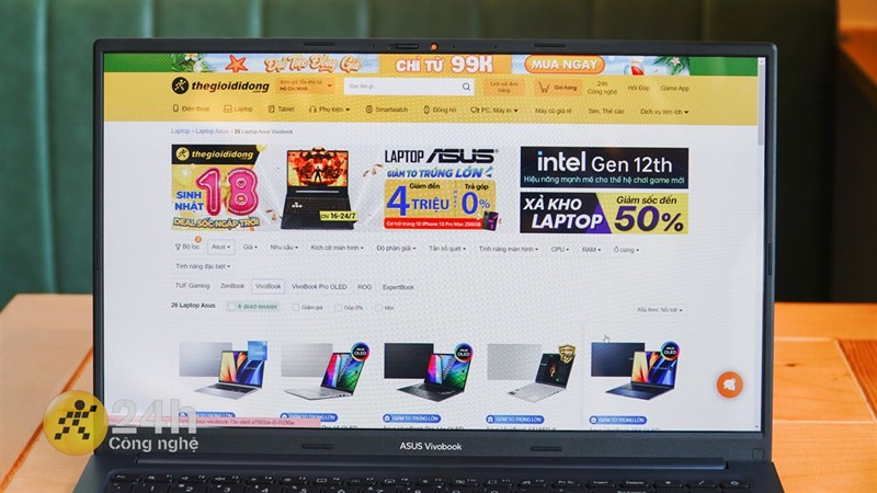 Thời lượng sử dụng pin của ASUS VivoBook 15X OLED rất ấn tượng. Thời lượng sử dụng pin của ASUS VivoBook 15X OLED rất ấn tượng.