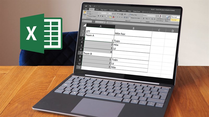 Cách đánh số thứ tự khi có dòng ngăn cách trong Excel Cách đánh số thứ tự khi có dòng ngăn cách trong Excel