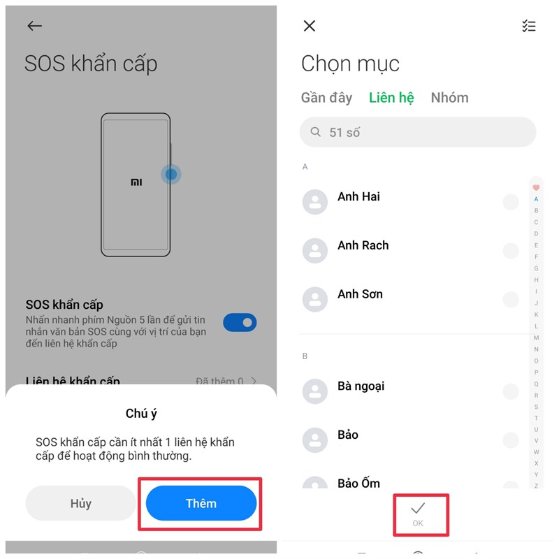 Cách bật tính năng gửi thông báo SOS trên điện thoại Xiaomi