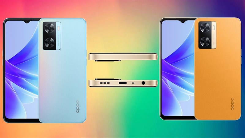OPPO A77 4G có hai phiên bản màu sắc: Sky Blue và Sunset Orange OPPO A77 4G có hai phiên bản màu sắc: Sky Blue và Sunset Orange