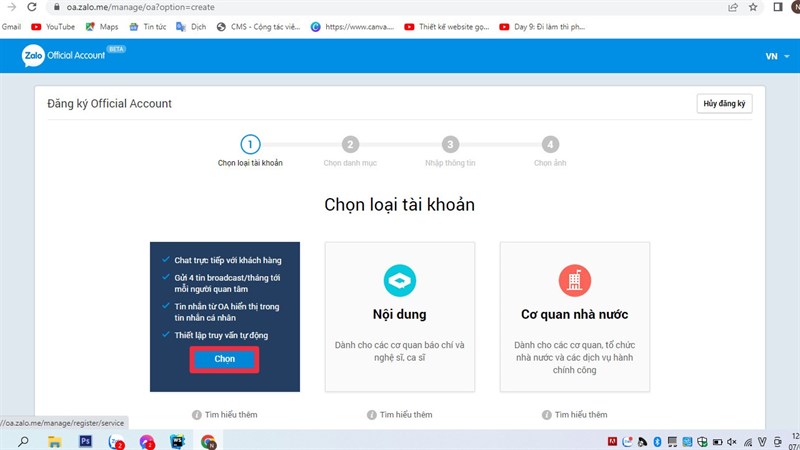 Cách tạo tài khoản và đăng ký Zalo Official Account cho doanh nghiệp Cách tạo tài khoản và đăng ký Zalo Official Account cho doanh nghiệp