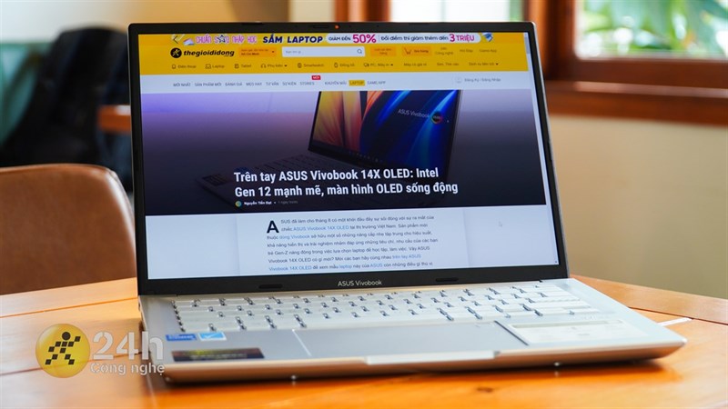 Thời lượng sử dụng pin của ASUS Vivobook 14X OLED rất ấn tượng. Thời lượng sử dụng pin của ASUS Vivobook 14X OLED rất ấn tượng.